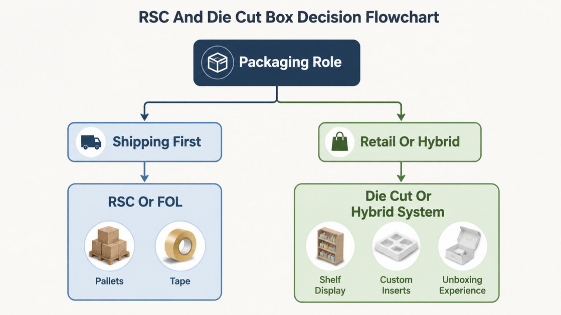 RSC And Die Cut Box Decision Flowchart RSC And Die Cut Box Decision Flowchart