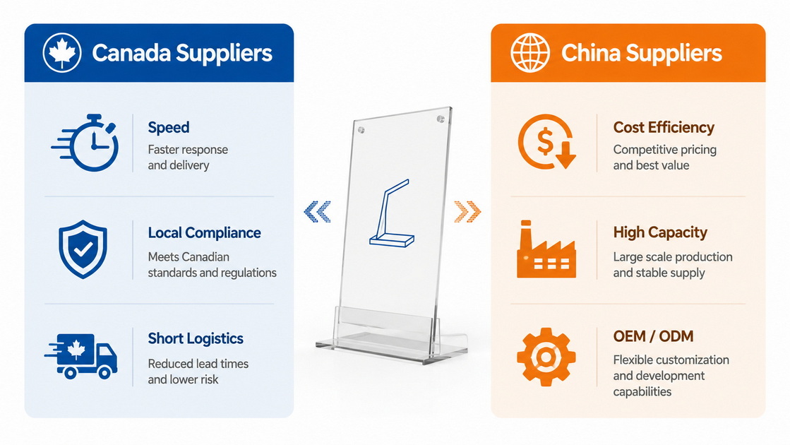 Canada And China Acrylic Supplier Comparison Canada And China Acrylic Supplier Comparison