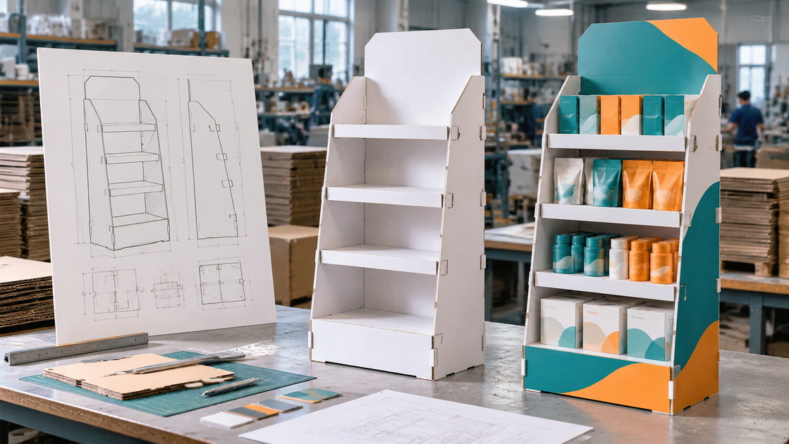 Custom Cardboard Display Sampling And Production Process Custom Cardboard Display Sampling And Production Process