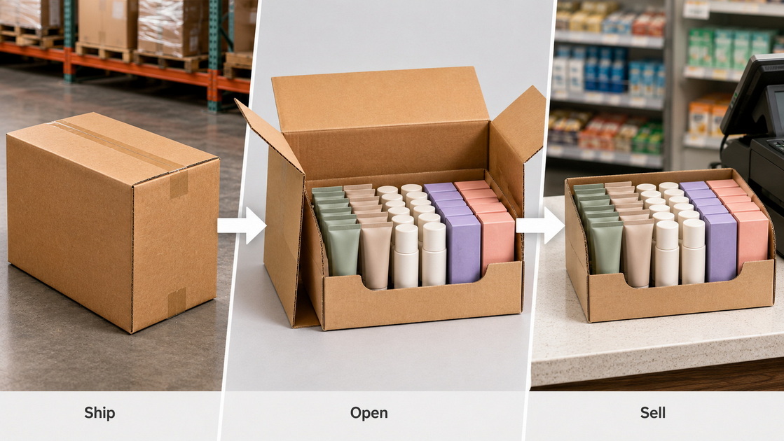PDQ Display From Shipping To Shelf PDQ Display From Shipping To Shelf