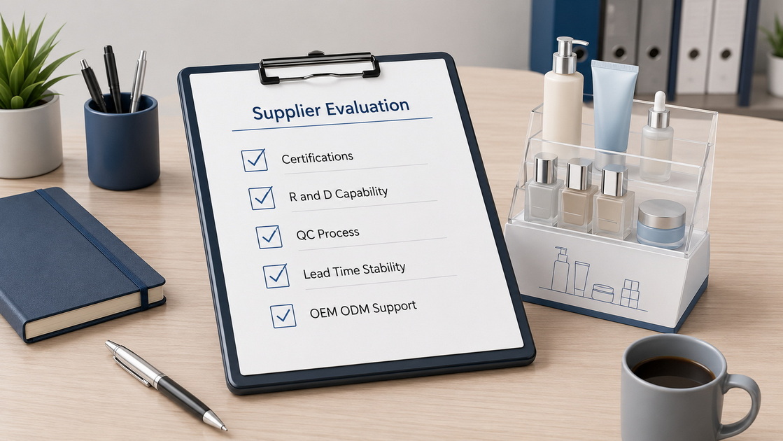 Cosmetic Display Supplier Evaluation Checklist Cosmetic Display Supplier Evaluation Checklist