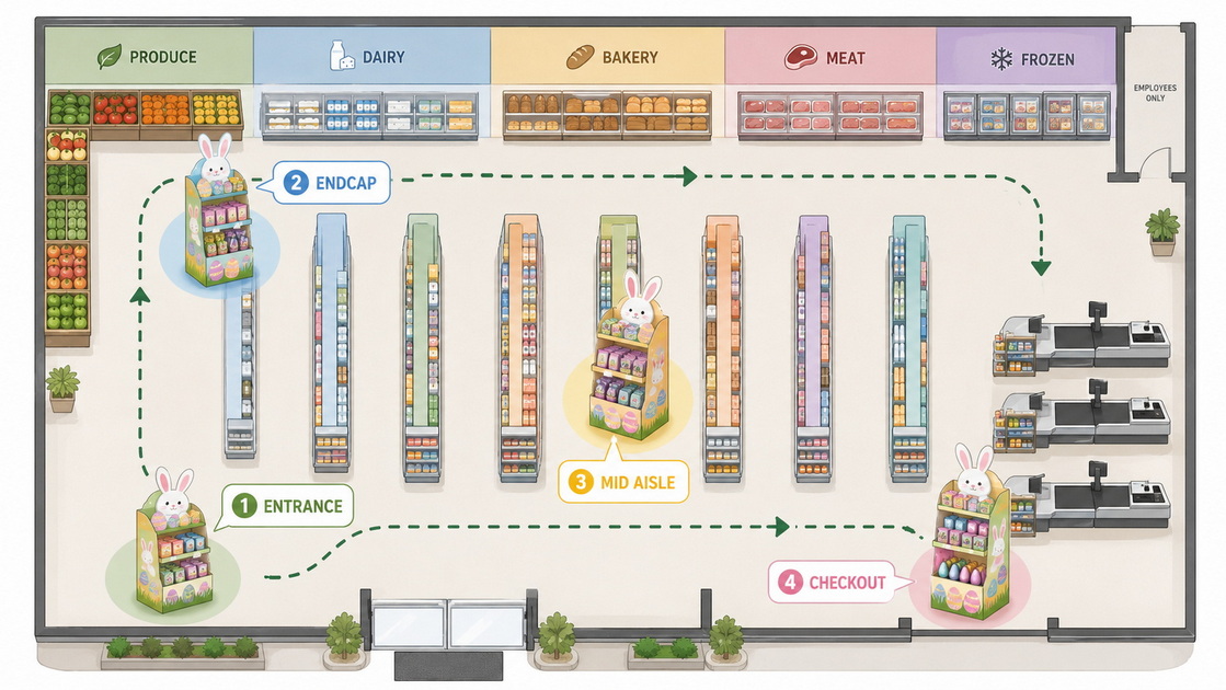 Easter Display Store Map Easter Display Store Map