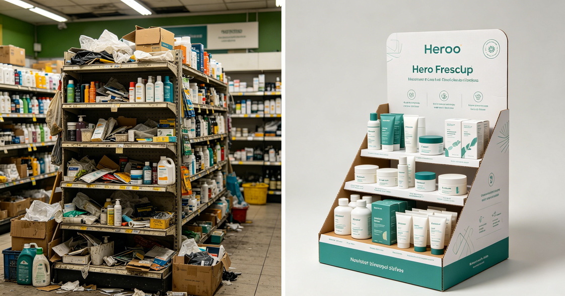 Endcap Design Before And After Endcap Design Before And After