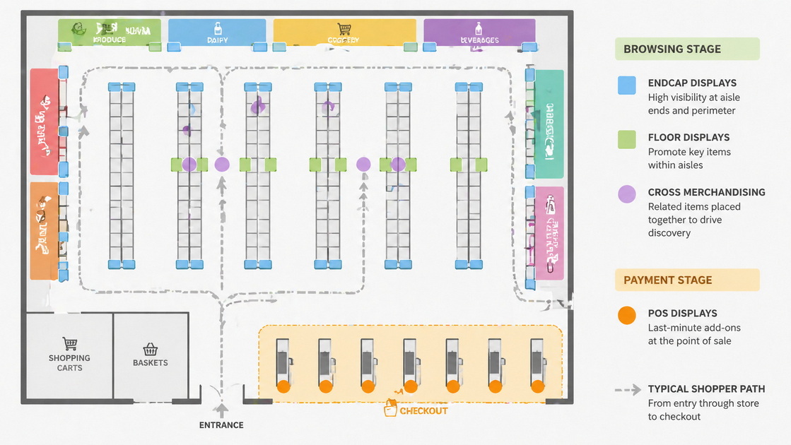 Store Layout With POP And POS Zones Store Layout With POP And POS Zones