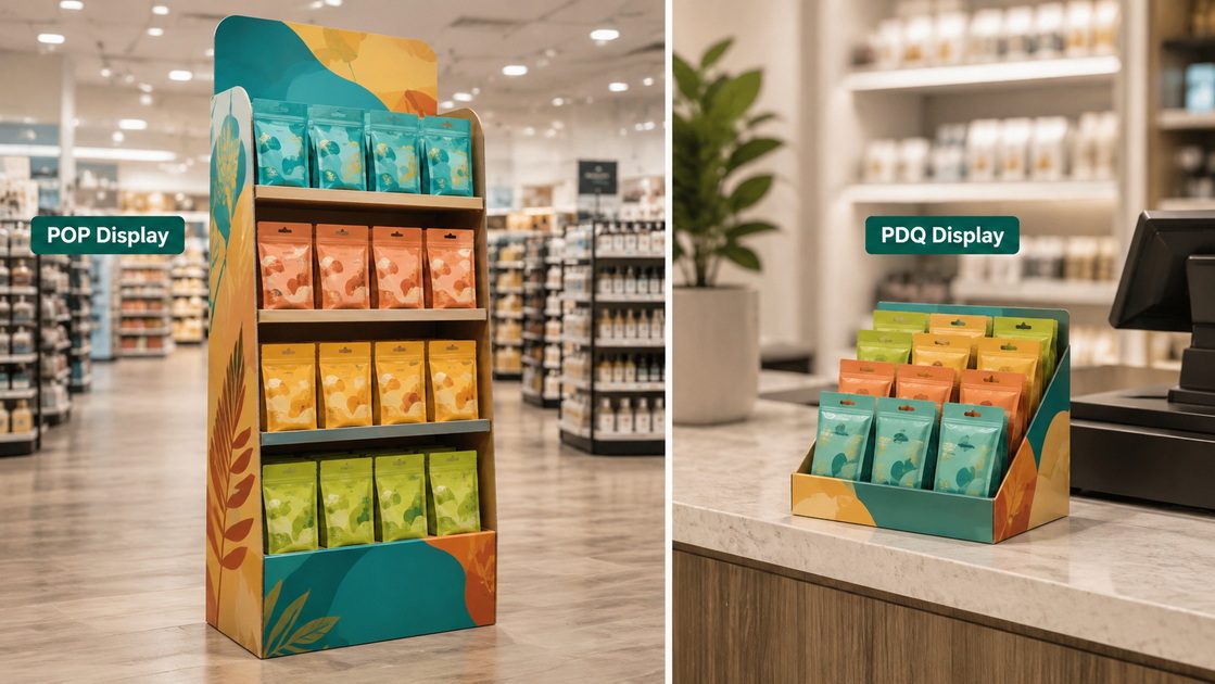 POP And PDQ Display Comparison POP And PDQ Display Comparison