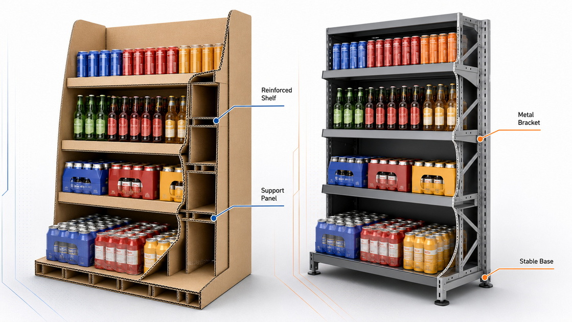 Heavy Beverage Display Load Structure Heavy Beverage Display Load Structure