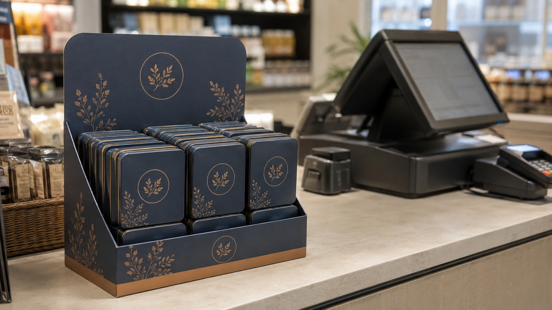 Integrated Tin Packaging And Pop Display Integrated Tin Packaging And Pop Display