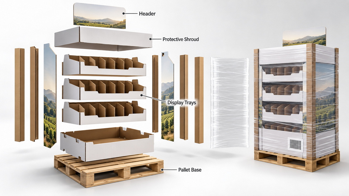 Pallet Display Structure And Components Pallet Display Structure And Components