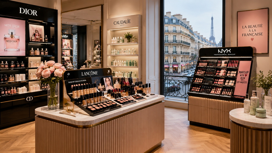 France Cosmetic Display Overview France Cosmetic Display Overview