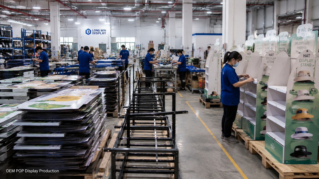 Pallet And Hat Display Stand Production Line Pallet And Hat Display Stand Production Line