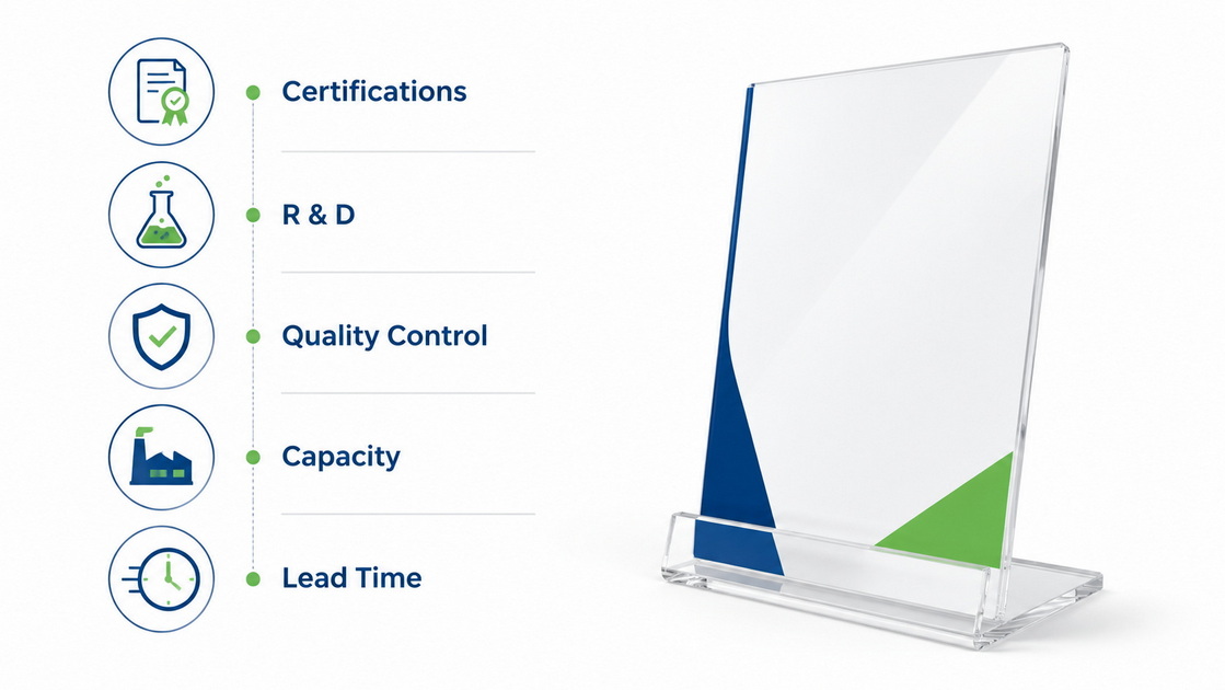 Acrylic Supplier Selection Checklist Acrylic Supplier Selection Checklist