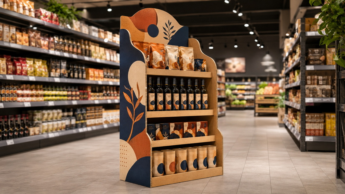 Custom Cardboard Standee Display In Retail Store Custom Cardboard Standee Display In Retail Store