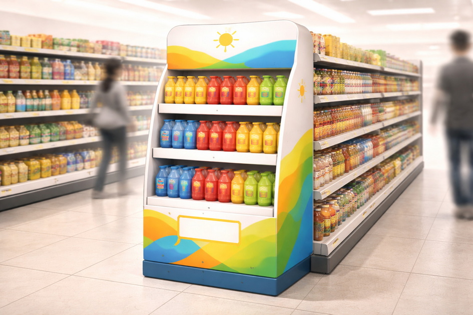 High Impact Endcap Display Example High Impact Endcap Display Example