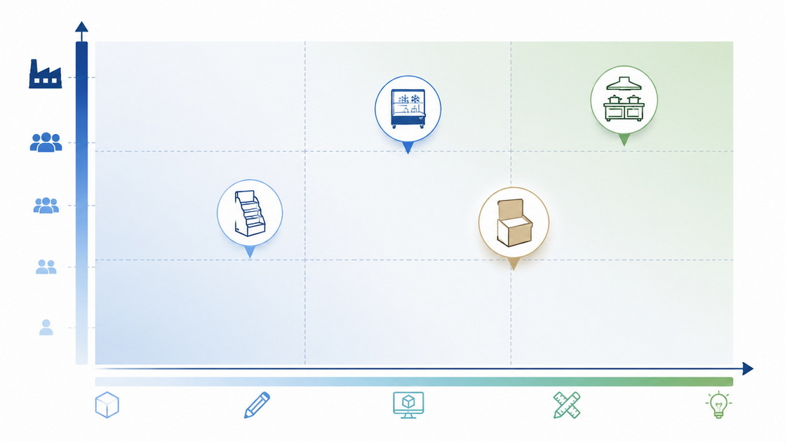 Food Display Supplier Positioning Matrix Food Display Supplier Positioning Matrix