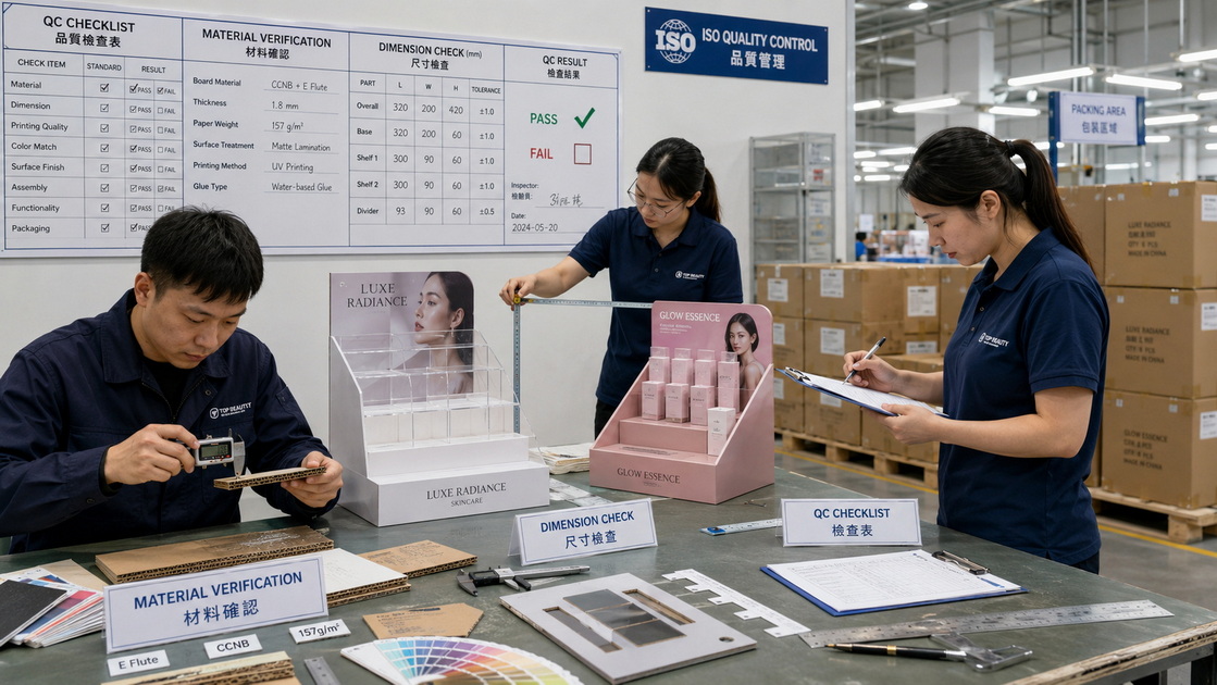 Cosmetic Display Quality Inspection Process Cosmetic Display Quality Inspection Process