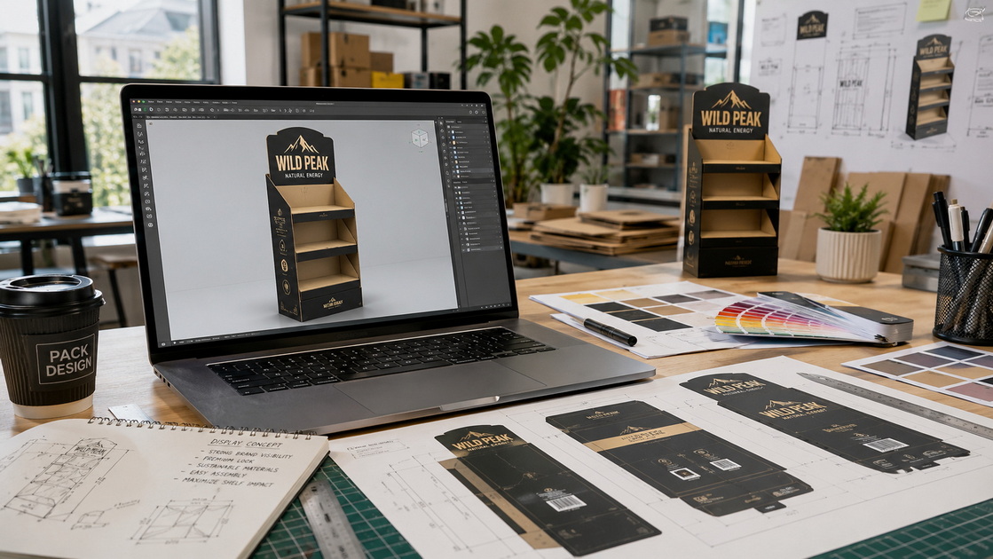 Cardboard Display Design Workflow Cardboard Display Design Workflow