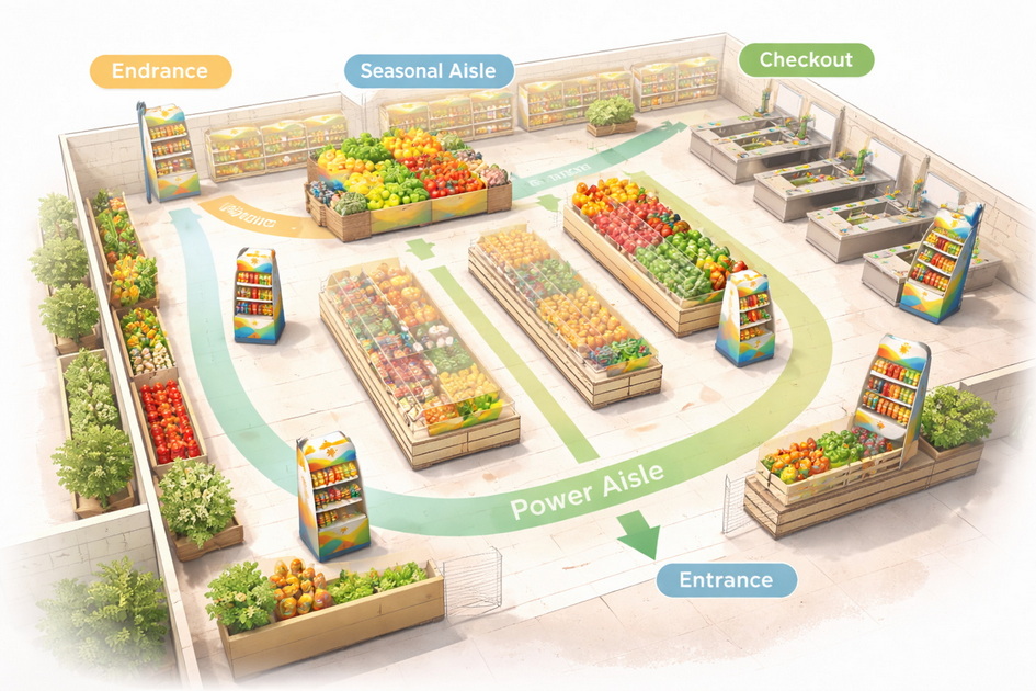 High Traffic Retail Placement Map High Traffic Retail Placement Map