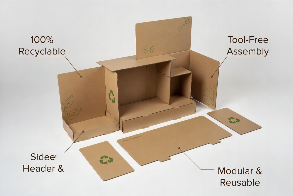 Sustainable Modular Cardboard Display Sustainable Modular Cardboard Display