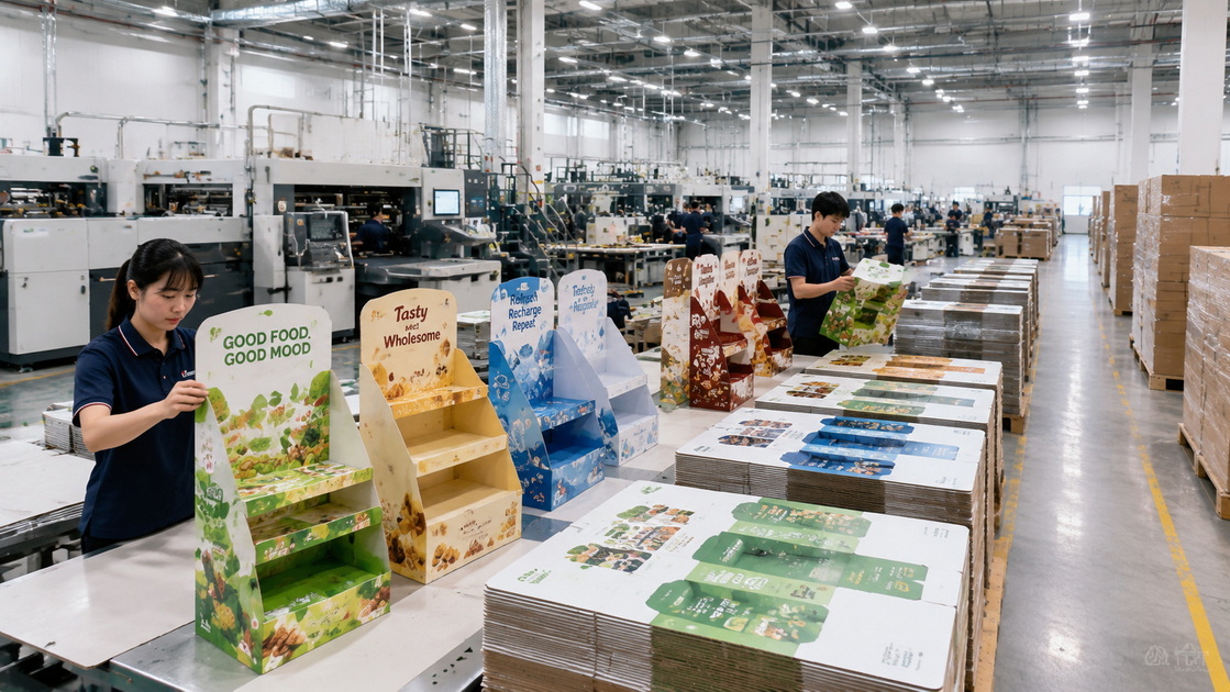 Long Win Display Cardboard Stand Production Long Win Display Cardboard Stand Production
