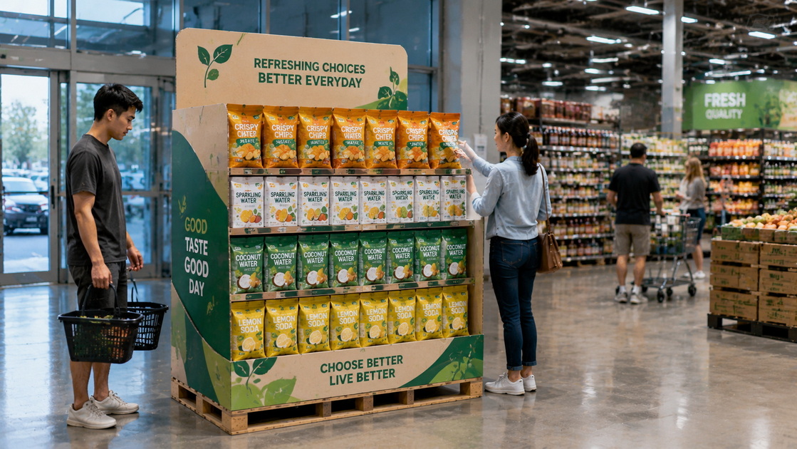 Pallet Display Stand In Retail Pallet Display Stand In Retail