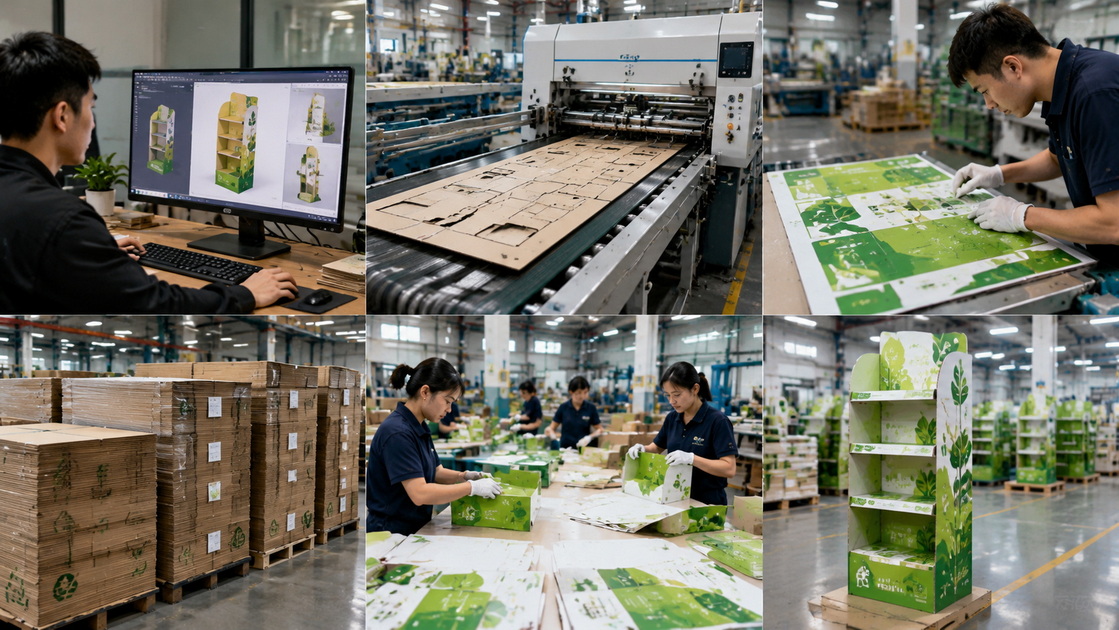 Custom Cardboard Display Manufacturing Process Custom Cardboard Display Manufacturing Process