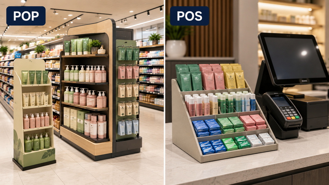 POP And POS Display Comparison POP And POS Display Comparison