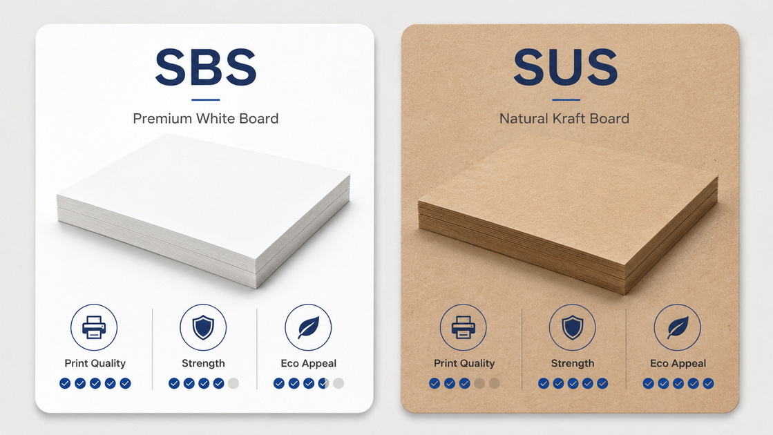 SBS And SUS Paperboard Comparison SBS And SUS Paperboard Comparison
