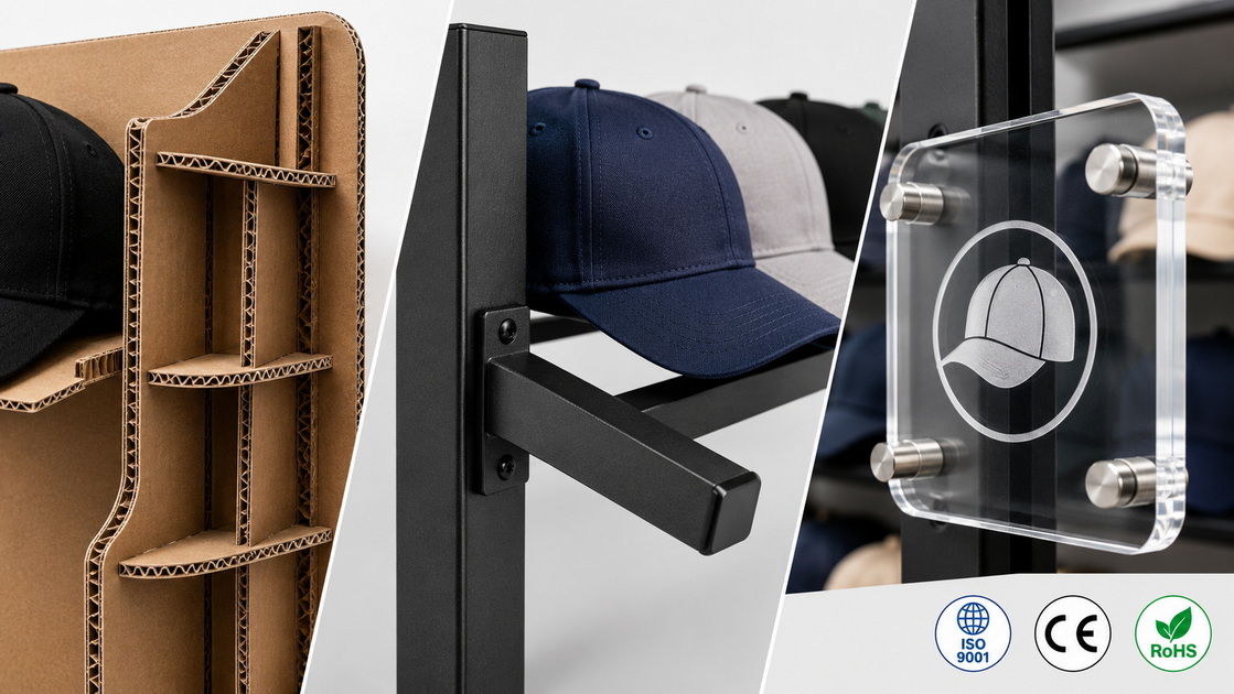 Hat Display Materials And Certifications Materiali e certificazioni per l'esposizione del cappello