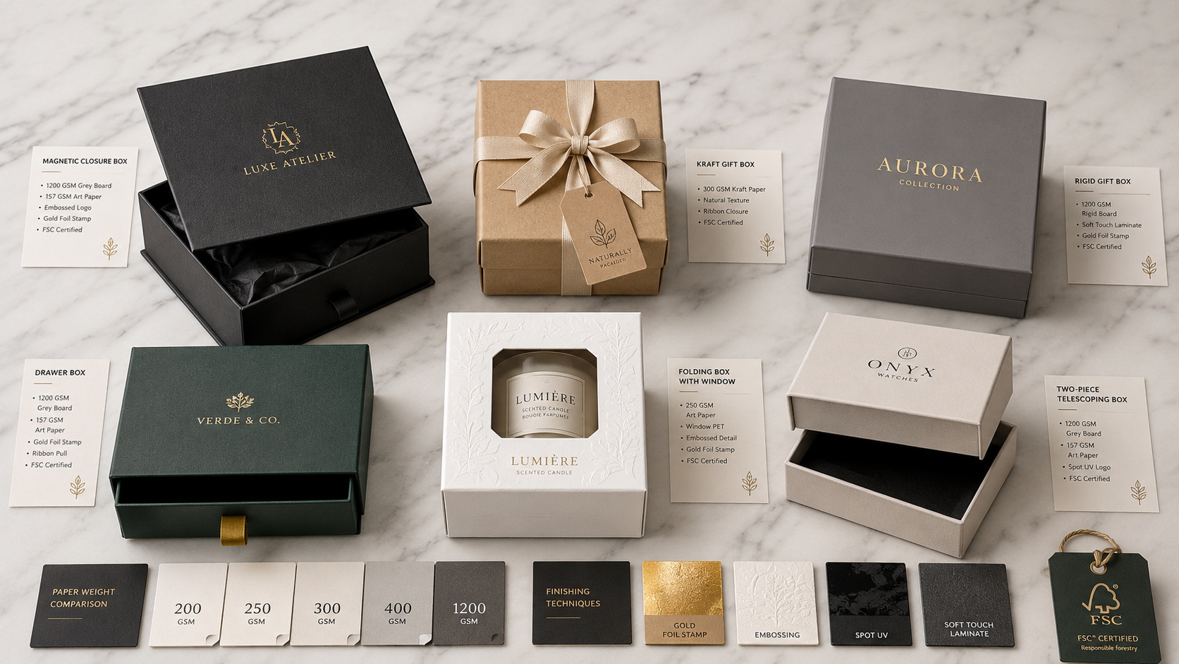 Paper Gift Box Styles and Finishing Options Paper Gift Box Styles and Finishing Options