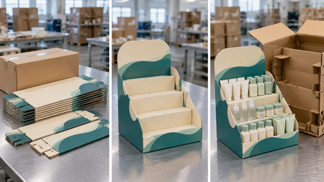 Cardboard Display Packing And Store Setup Cardboard Display Packing And Store Setup