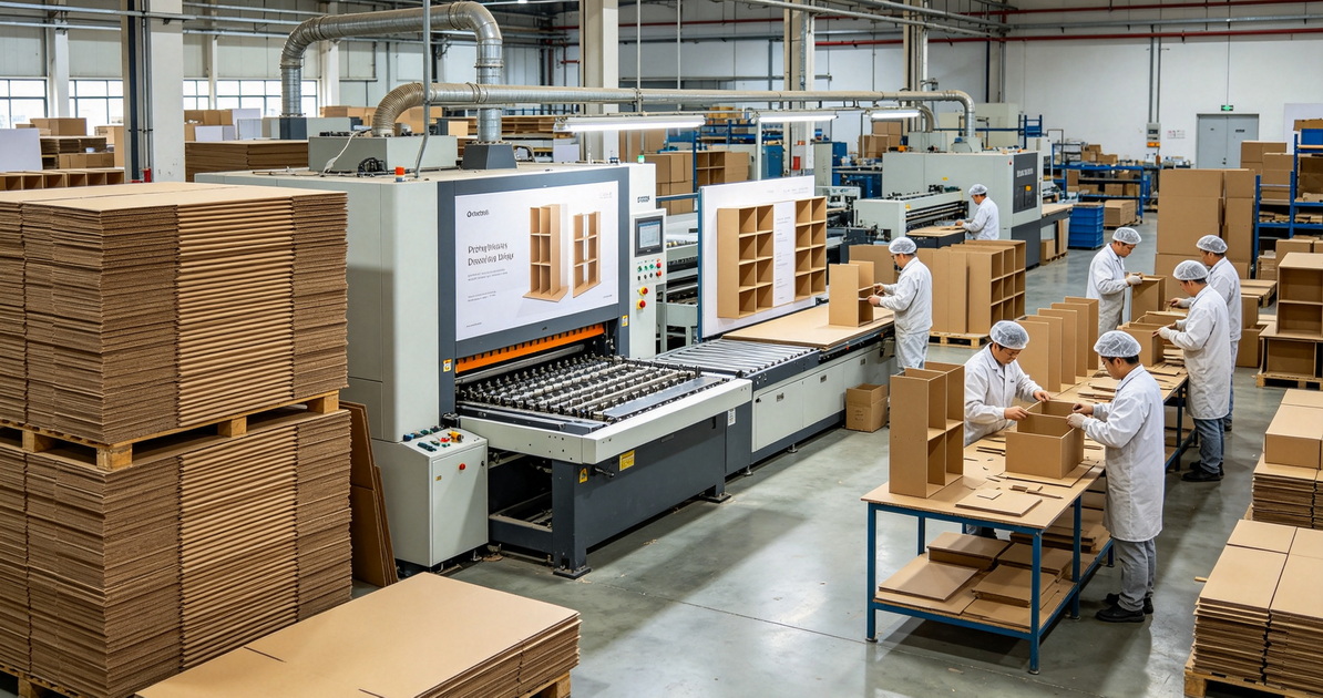 Cardboard Display Manufacturing Line