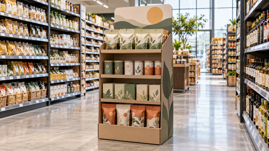 Custom Cardboard Display Stand In Retail