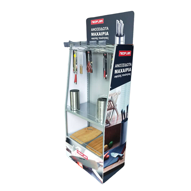 Kitchen Ware Metal and PVC Foam Display Stand