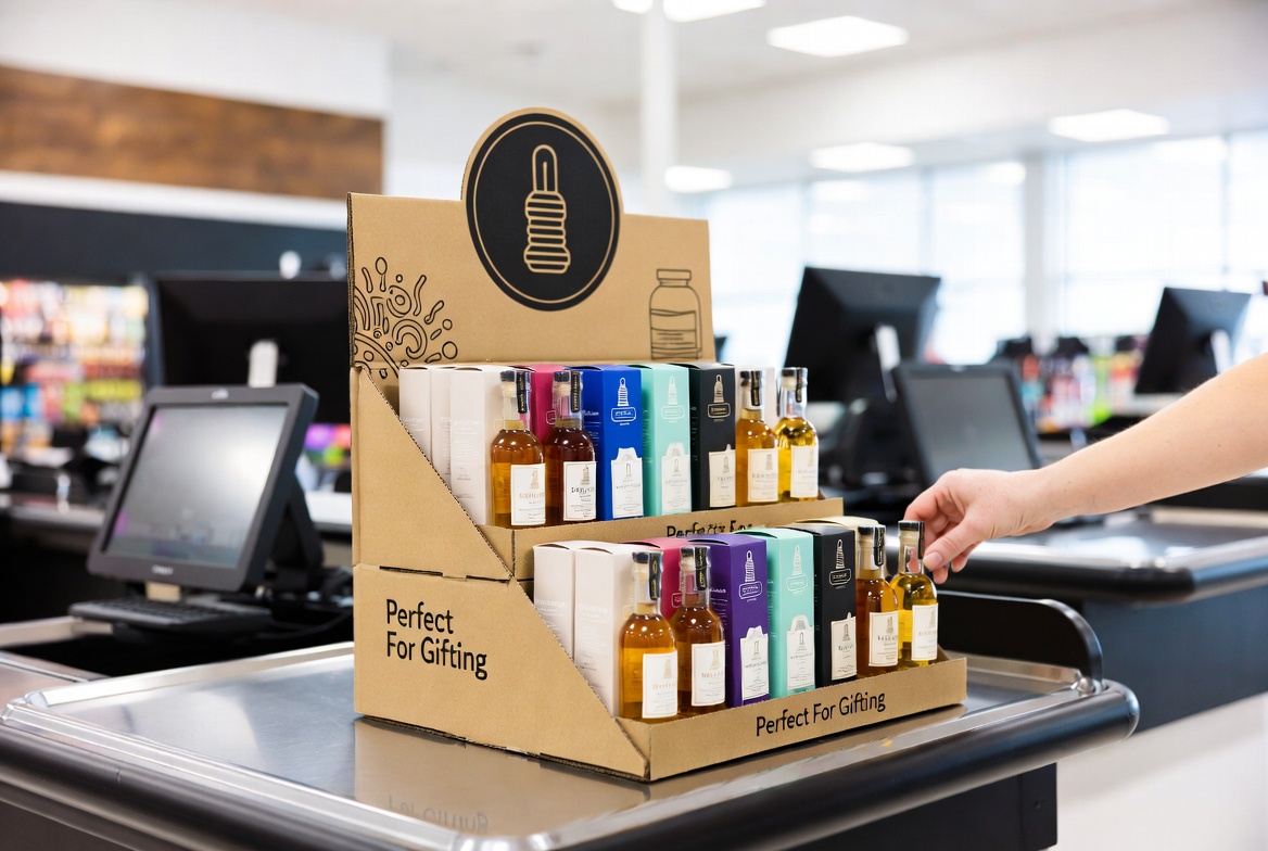 Countertop POP Display For Mini Bottles