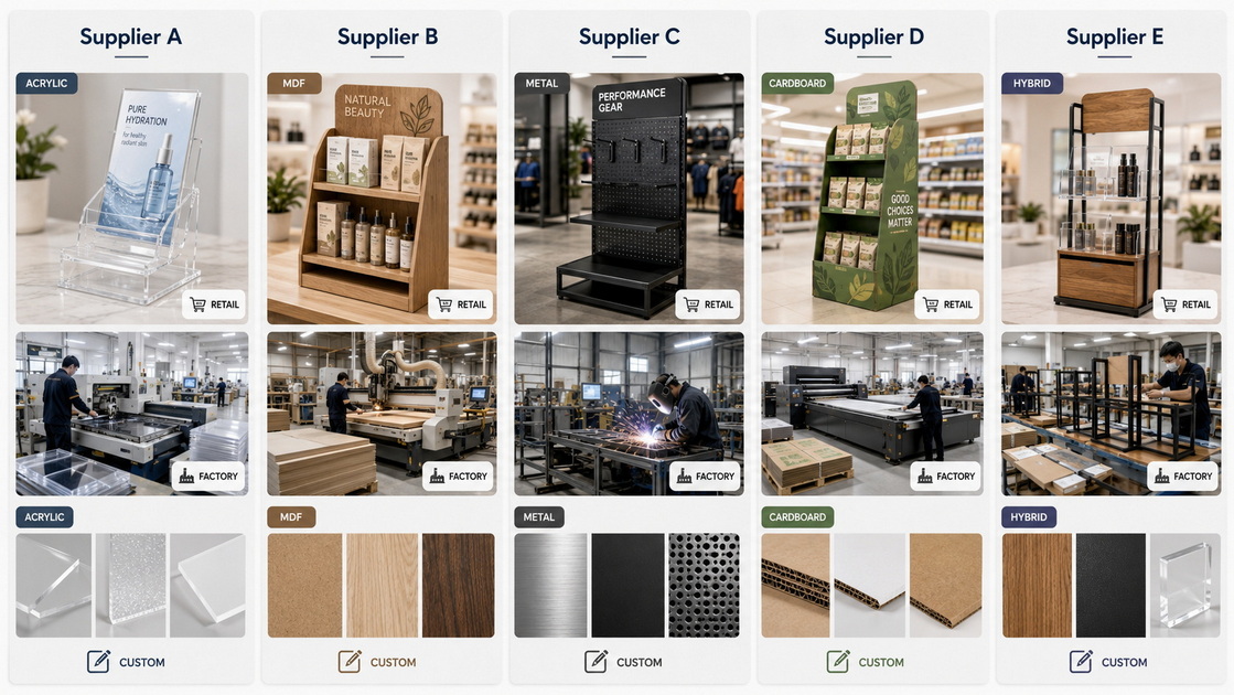 Sunglasses Display Supplier Comparison