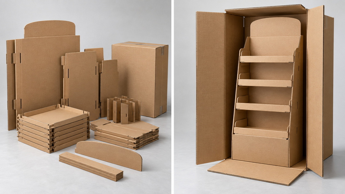 Flat Pack And Pre Assembled Display Comparison