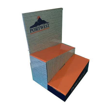 Eco Friendly Cardboard Shoes Counter Top Display 