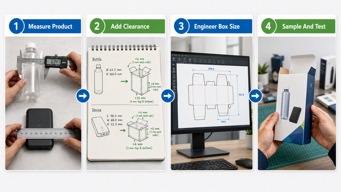 Product Measurement To Box Design Workflow