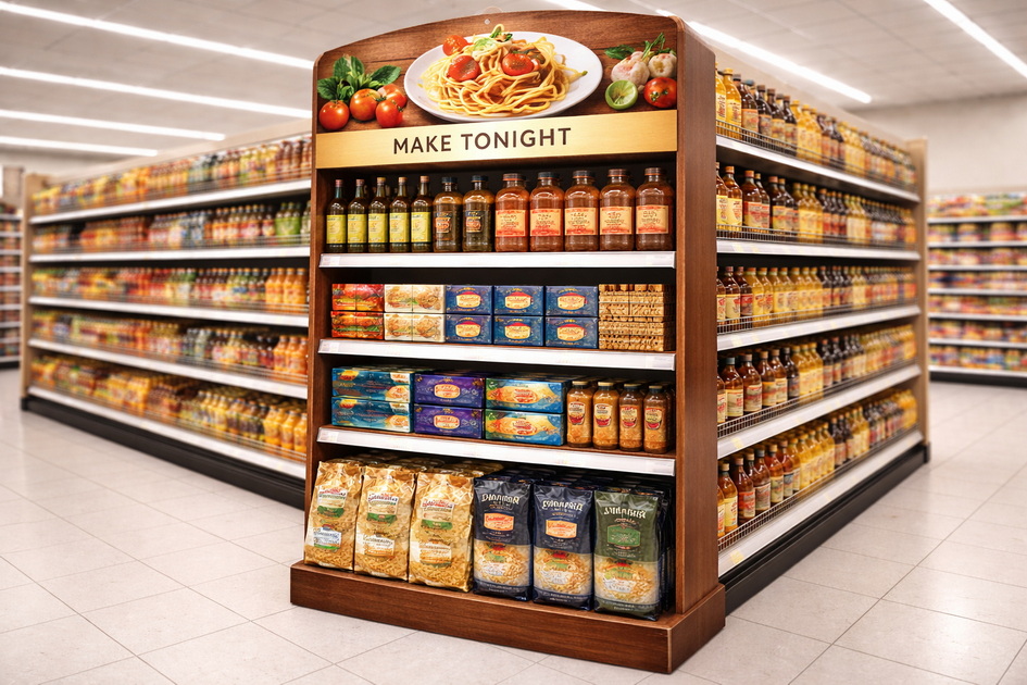 Cross Merchandising Meal Solution End Cap