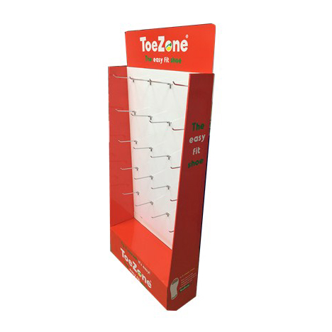 Simple Design Paper Hook Floor Display