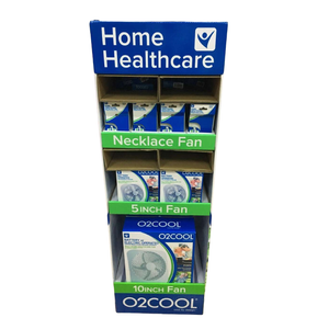 Cardboard Mini Fans Neck Fans Floor Display Stand