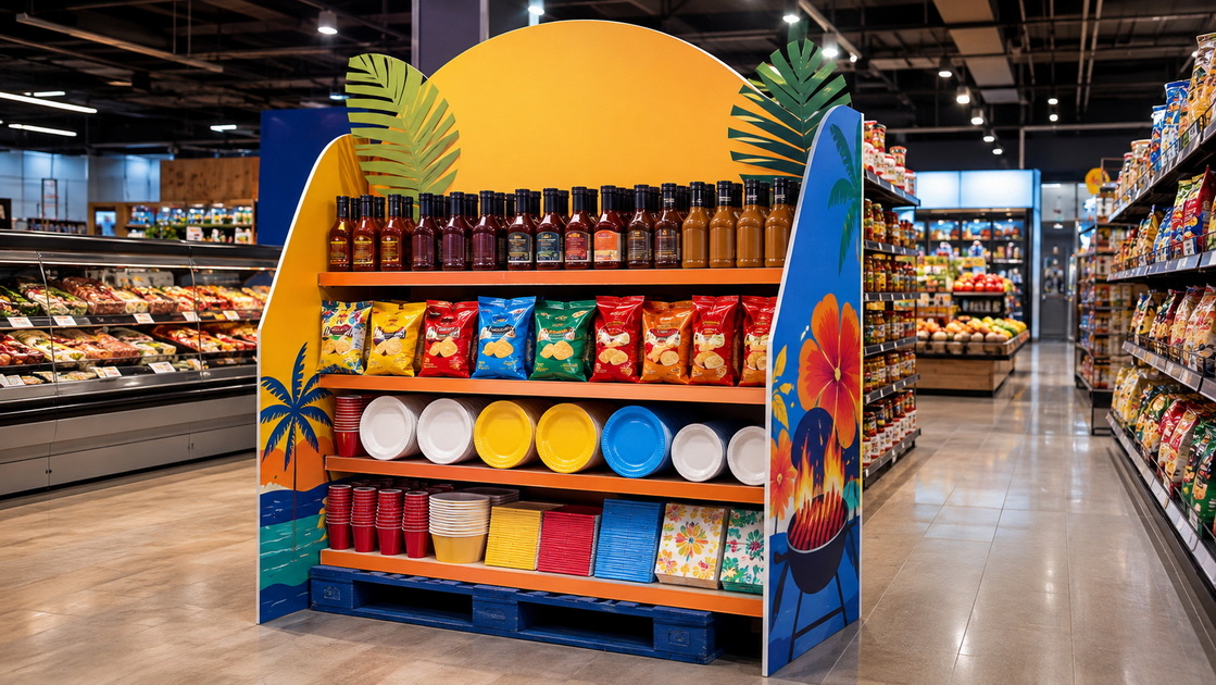 Dump Bin Vs Floor Display for Seasonal Supermarket Promotions