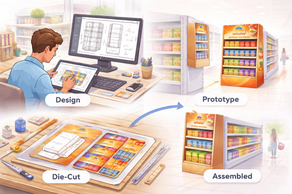 Cardboard POP Design Process