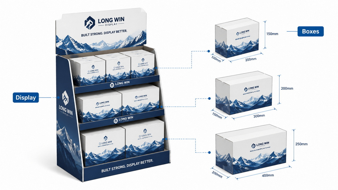 Integrated Package Boxes And POP Display Design