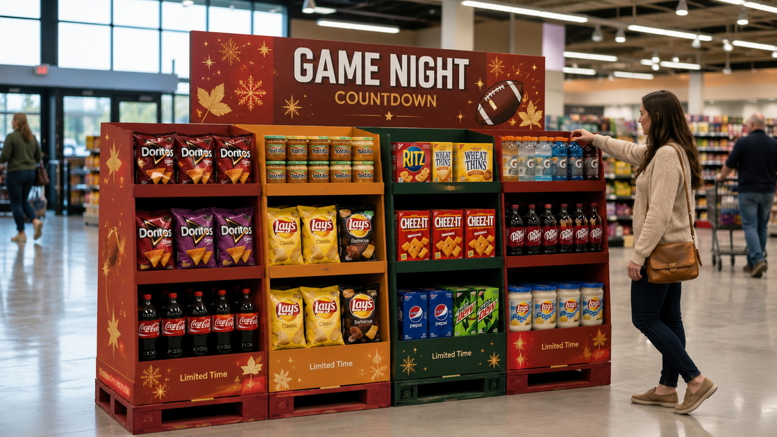 Seasonal Cross Merchandising Pallet Island