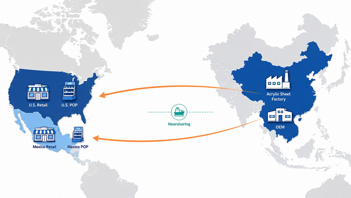 Acrylic Display Supply Chain Map