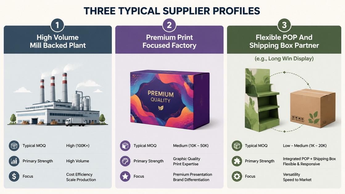 Shipping Box Supplier Profiles Comparison