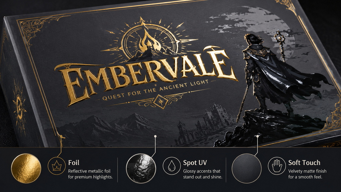 Premium Finishes On Game Box