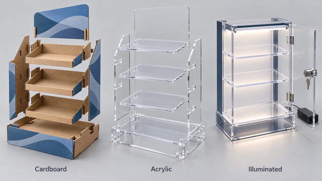 Cardboard Acrylic And Illuminated Display Structures Cardboard Acrylic And Illuminated Display Structures