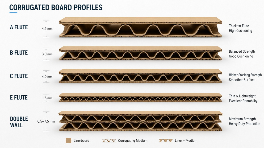 Corrugated Board Flute Comparison